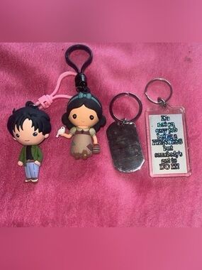 Cute character & quote keychains